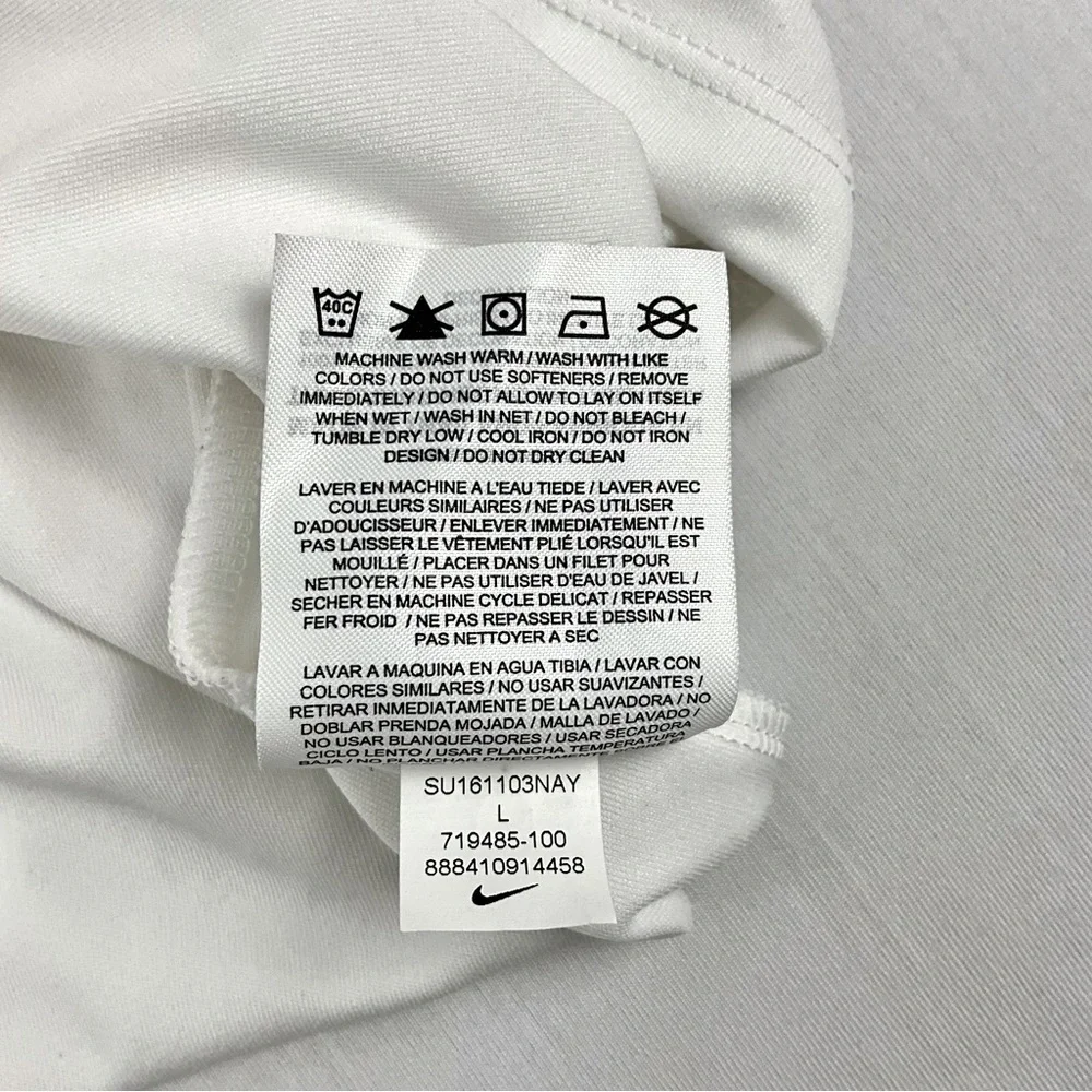 Nike DRI-FIT white TOP Women’s‎ Size L